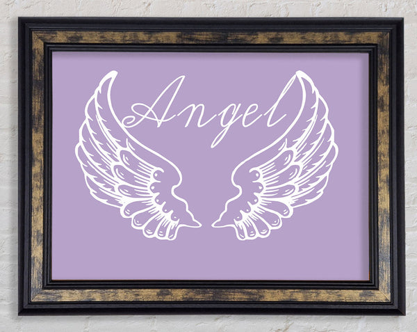 Angel Wings 4 Lilac Framed Print