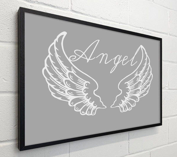 Angel Wings 4 Grey White