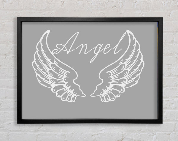 Angel Wings 4 Grey White