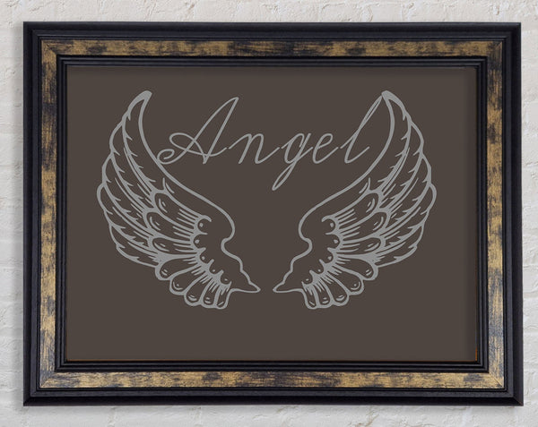 Angel Wings 4 Chocolate Framed Print