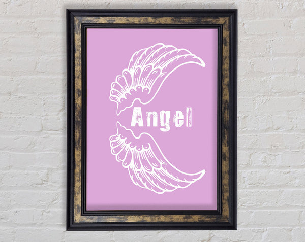 Angel Wings 3 Pink Framed Print