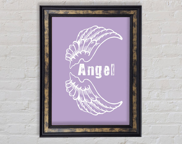 Angel Wings 3 Lilac Framed Print