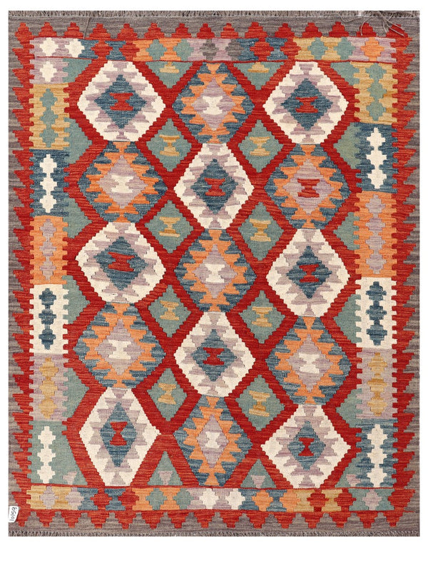 Maimana Afghanistan Kilim Rug - 193 x151 cm