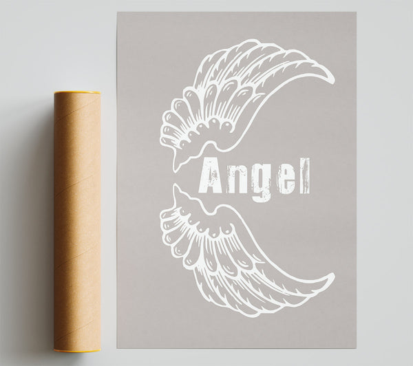 Angel Wings 3 Beige Print