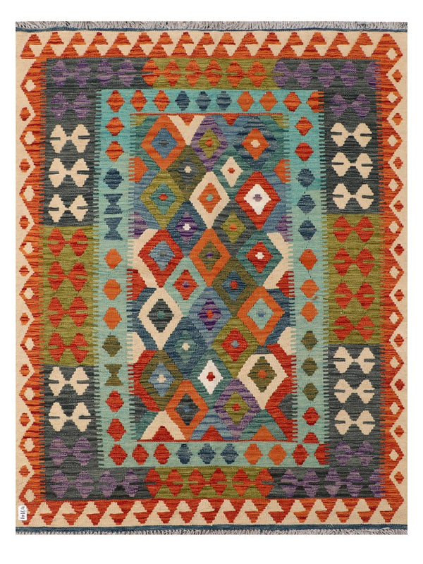 Maimana Afghanistan Kilim Rug - 194 x148 cm