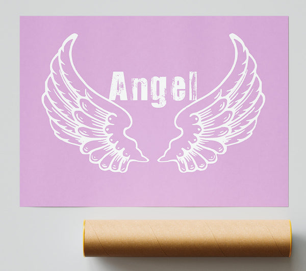 Angel Wings 2 Pink Print