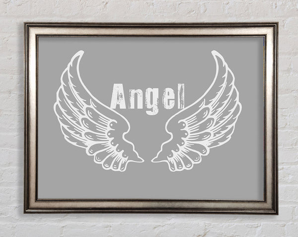 Angel Wings 2 Grey White