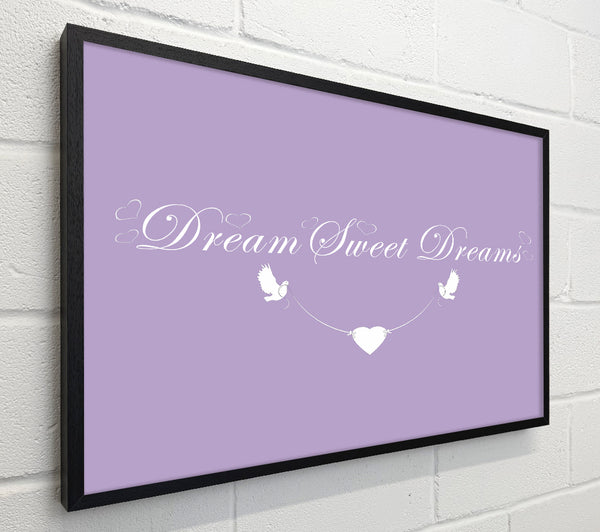 Nursery Quote Dream Sweet Dreams Lilac
