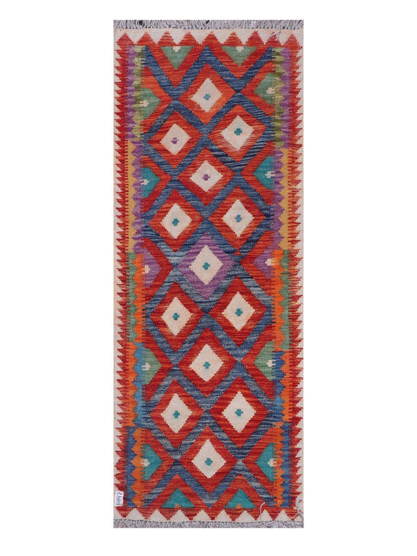 Maimana Afghanistan Kilim Rug - 192 x72 cm