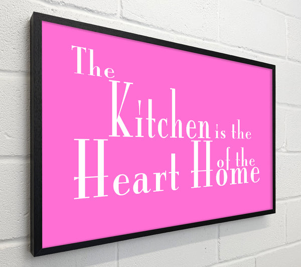 Kitchen Quote The Kitchen Is The Heart Of The Home 2 Vivid Pink