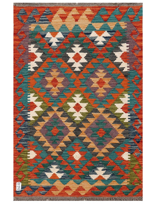 Maimana Afghanistan Kilim Rug - 122 x 80 cm