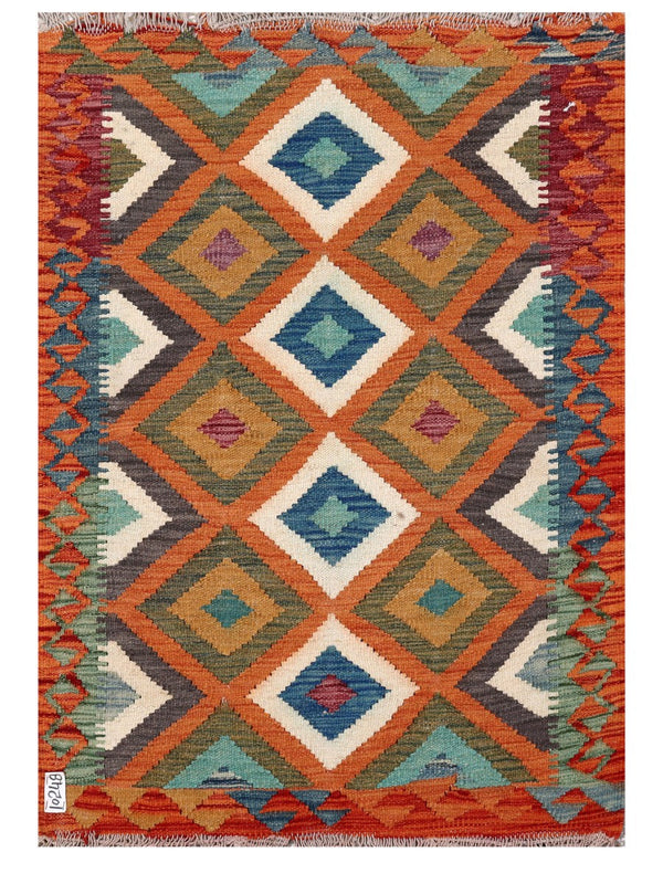 Maimana Afghanistan Kilim Rug - 118 x 83 cm