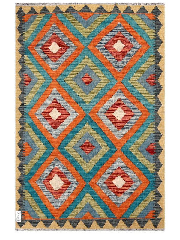 Maimana Afghanistan Kilim Rug - 128 x 84 cm