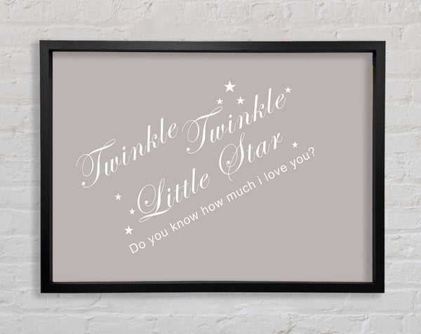 Kinderzimmer Zitat Twinkle Twinkle Little Star 2 Beige
