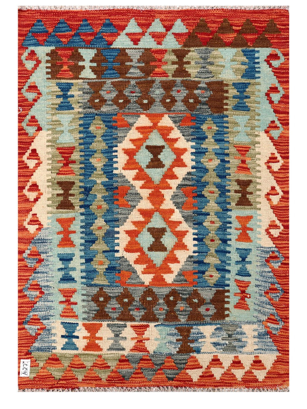 Maimana Afghanistan Kilim Rug - 124 x 87 cm