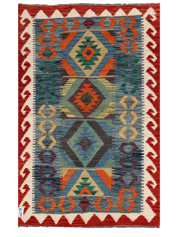 Maimana Afghanistan Kilim Rug - 127 x 80 cm