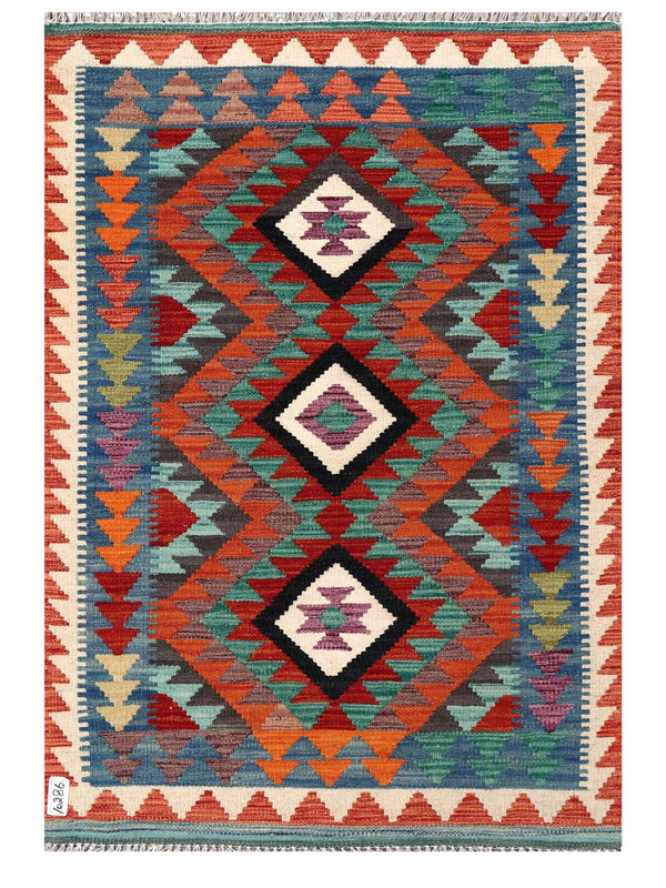 Maimana Afghanistan Kilim Rug - 125 x 86 cm