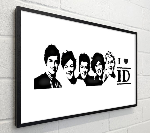 Music Quote I Love 1 Direction White