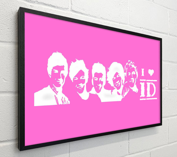 Music Quote I Love 1 Direction Vivid Pink