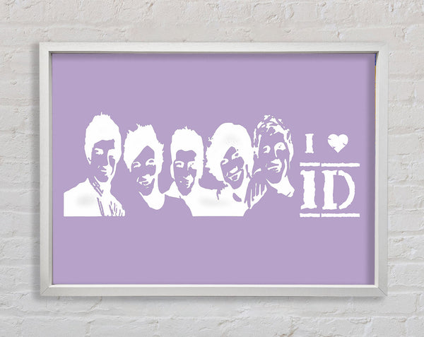 Musik Zitat I Love 1 Direction Lila