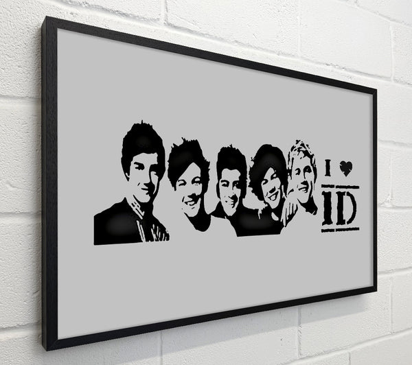 Music Quote I Love 1 Direction Grey