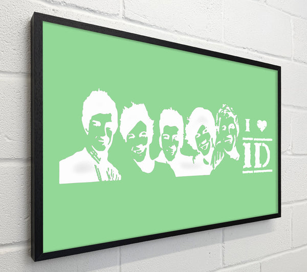 Music Quote I Love 1 Direction Green