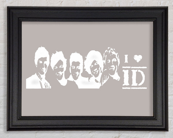 Musik Zitat I Love 1 Direction Beige