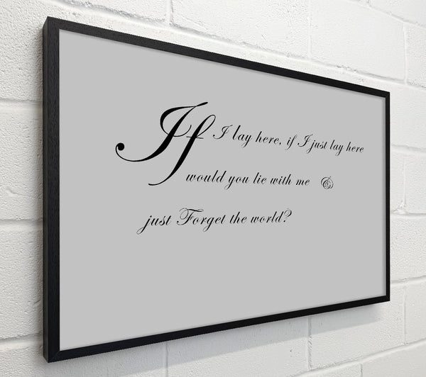 Music Quote If I Lay Here If I Just Snow Patrol 2 Grey