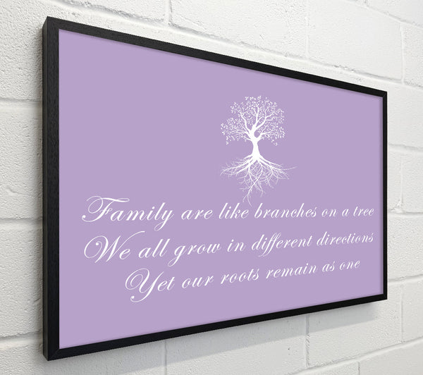 Family Quote Family Are Like Branches Lilac