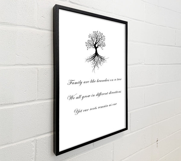 Family Quote Family Are Like Branches 2 White