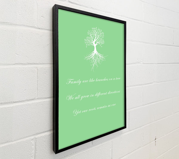 Family Quote Family Are Like Branches 2 Green
