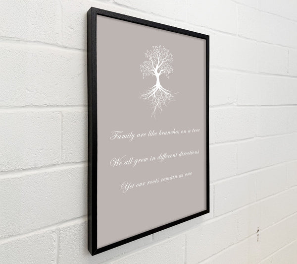 Family Quote Family Are Like Branches 2 Beige