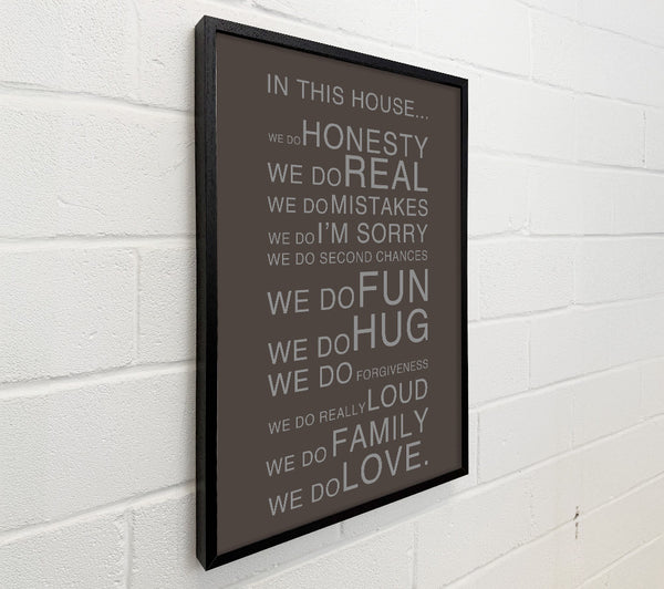 Family Quote In This House Chocolate