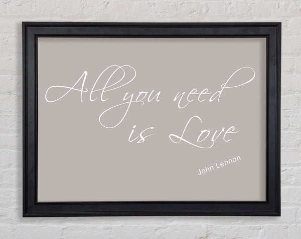 Musik Zitat All You Need Is Love 2 Beige