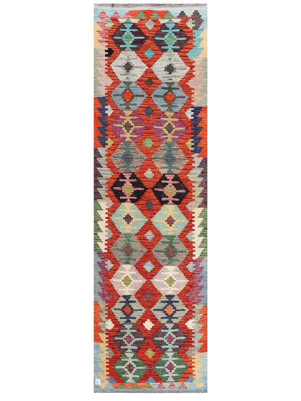Maimana Afghanistan Kilim Runner - 276 x 82 cm
