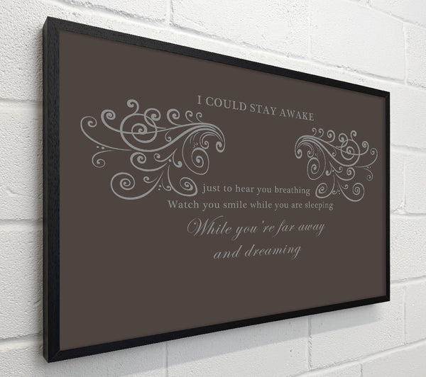 Music Quote I Could Stay Awake Aerosmith Chocolate
