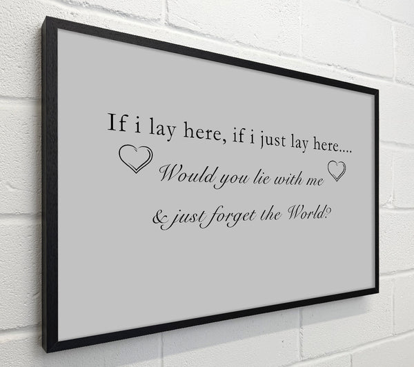 Music Quote If I Lay Here Snow Patrol Grey