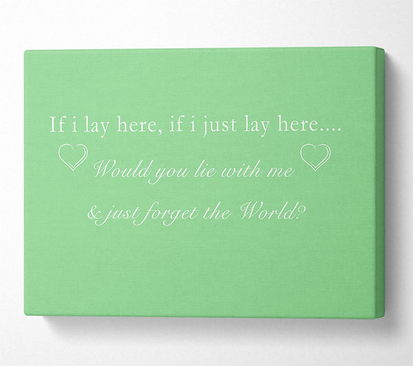 Music Quote If I Lay Here Snow Patrol Green