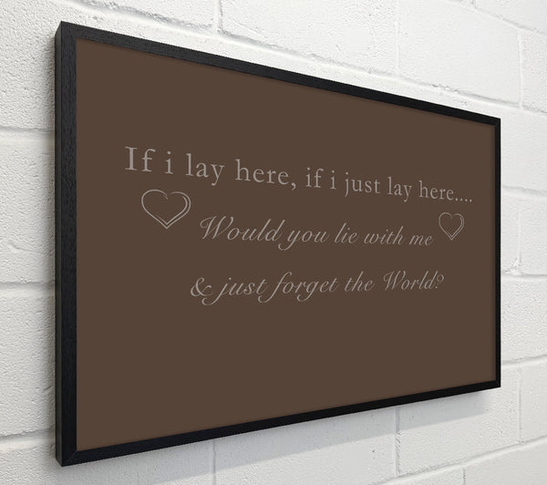 Music Quote If I Lay Here Snow Patrol Chocolate