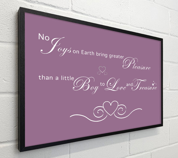 Boys Room Quote No Joys On Earth Bring Pleasure Dusty Pink