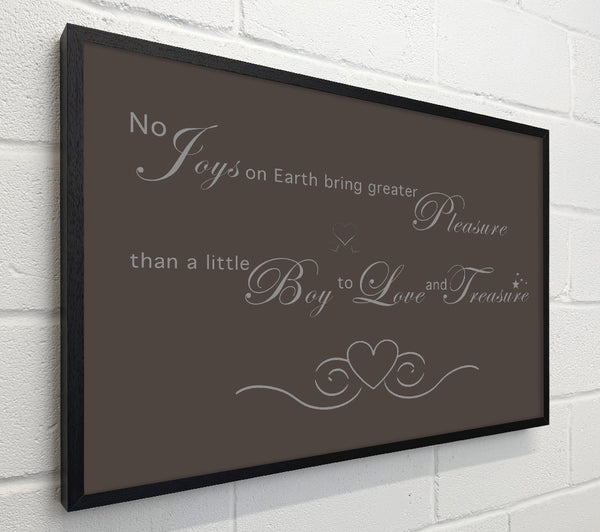 Boys Room Quote No Joys On Earth Bring Pleasure Chocolate