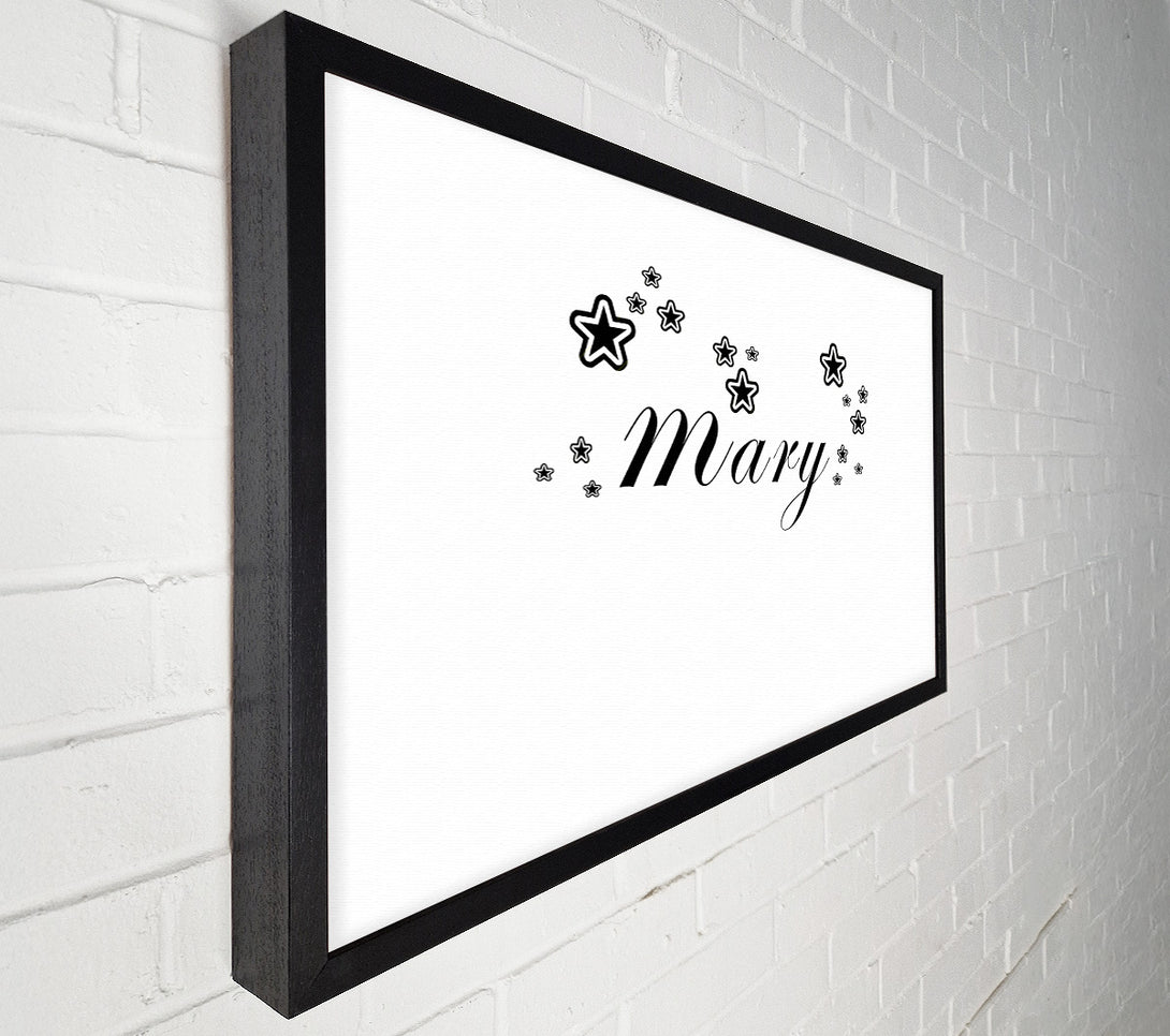  A Canvas Print of Your Name In Stars White Canvas Wall Art