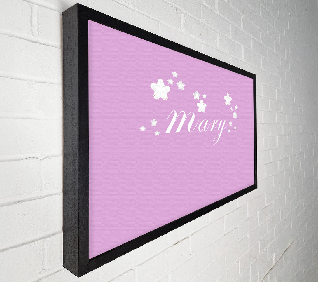  A Canvas Print of Your Name In Stars Pink Canvas Art