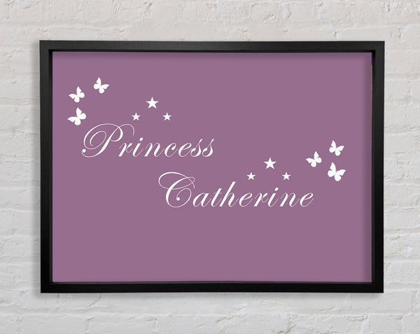 Mädchenzimmer Zitat Ihr eigener Name Prinzessin Dusty Pink