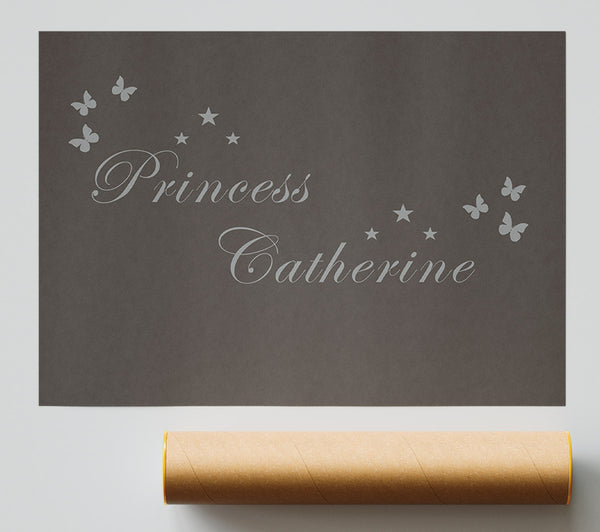 Your Own Name Princess Chocolate Print