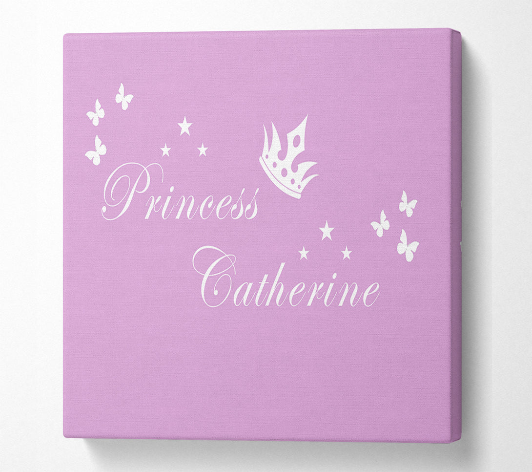  A Canvas Print of Your Own Name Princess 2 Pink Canvas Art