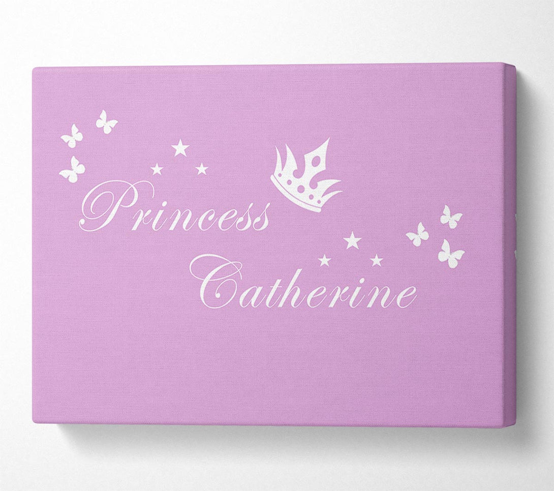  A Canvas Print of Your Own Name Princess 2 Pink Canvas Art