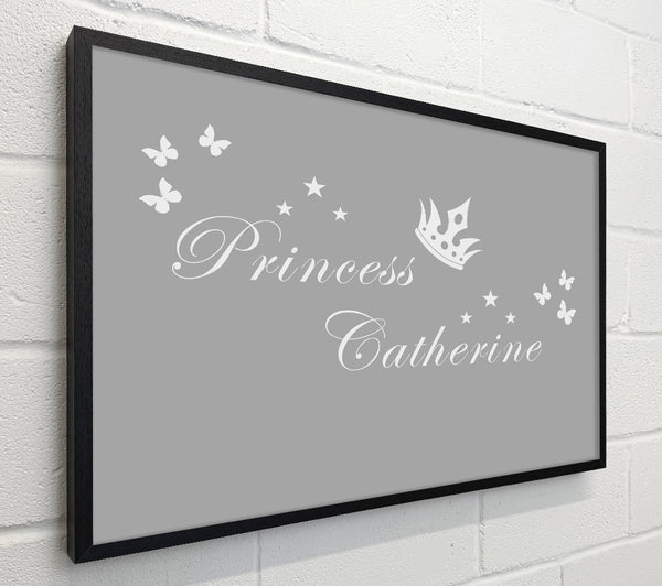 Your Own Name Princess 2 Grey White