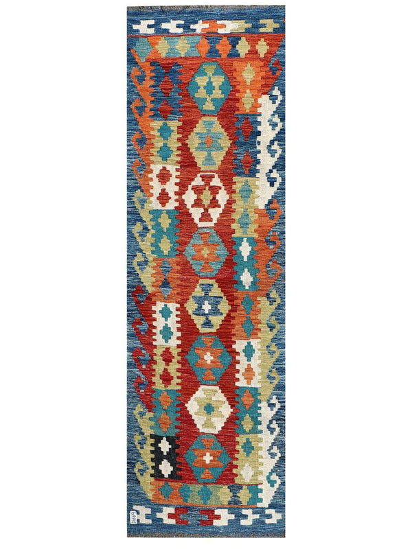 Maimana Afghanistan Kilim Rug - 236 x 80 cm