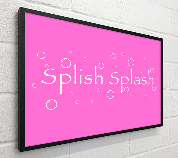 Bathroom Quote Splish Splash Bathroom Vivid Pink